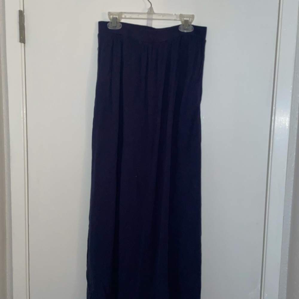 Navy Maxi Skirt